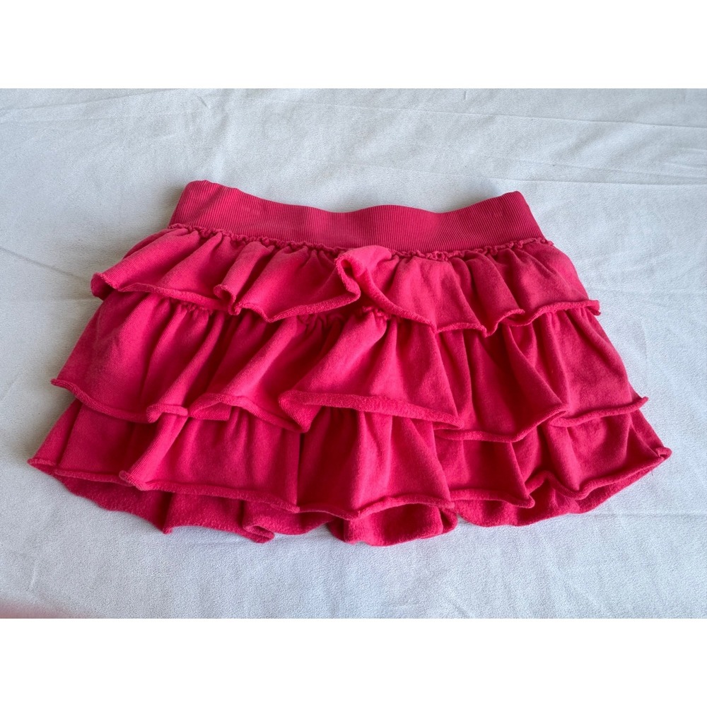 Katie J NYC Pink Tiered Ruffle Skort Girls XL 100% Cotton Preppy Coquette skirt